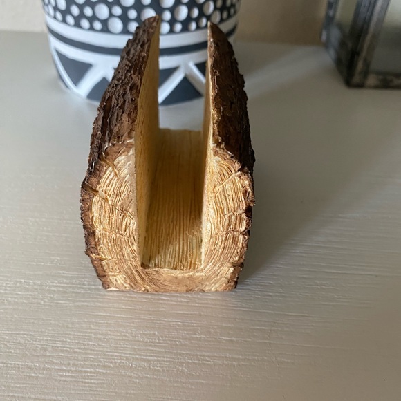 Russ Berrie Wood Tone Painted Fish BUSINESS CARD HOLDER Reel Life - Picture 3 of 6